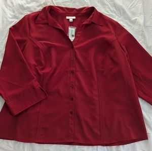 NWT Dressbarn Split Cuffs Blouse